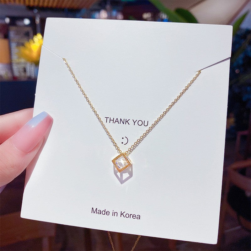 Wholesale Titanium Steel Necklace Women's All-match Sweet Chain Accessories